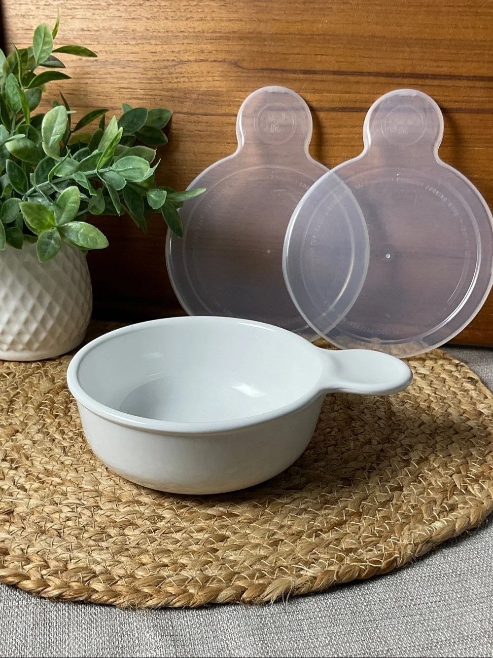 Vintage CorningWare Grab-it Bowls P-150-B 550mL Set of 2 with Lids